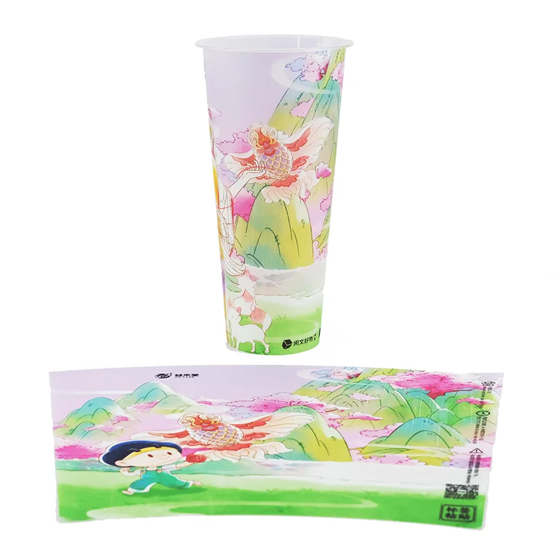 IML Label PP Coffee Cup by Injection Molding