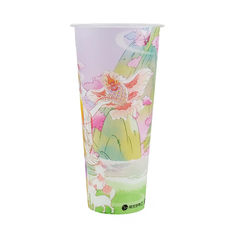 IML Label PP Coffee Cup by Injection Molding
