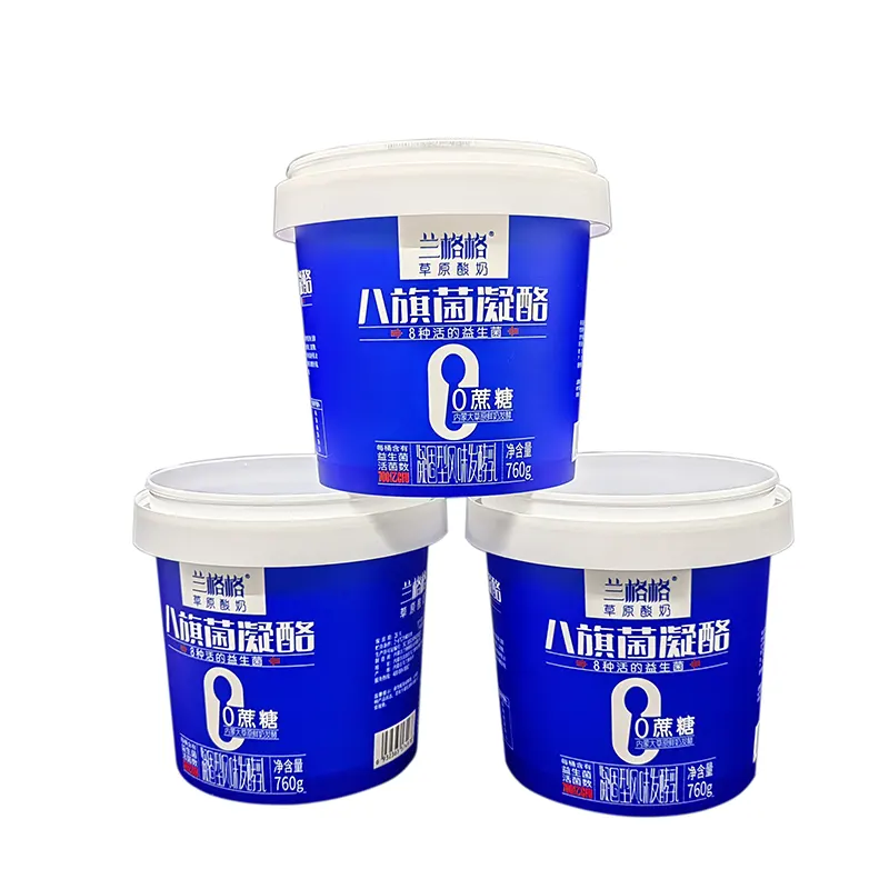Injection Molding PP Snack Container with IML Label
