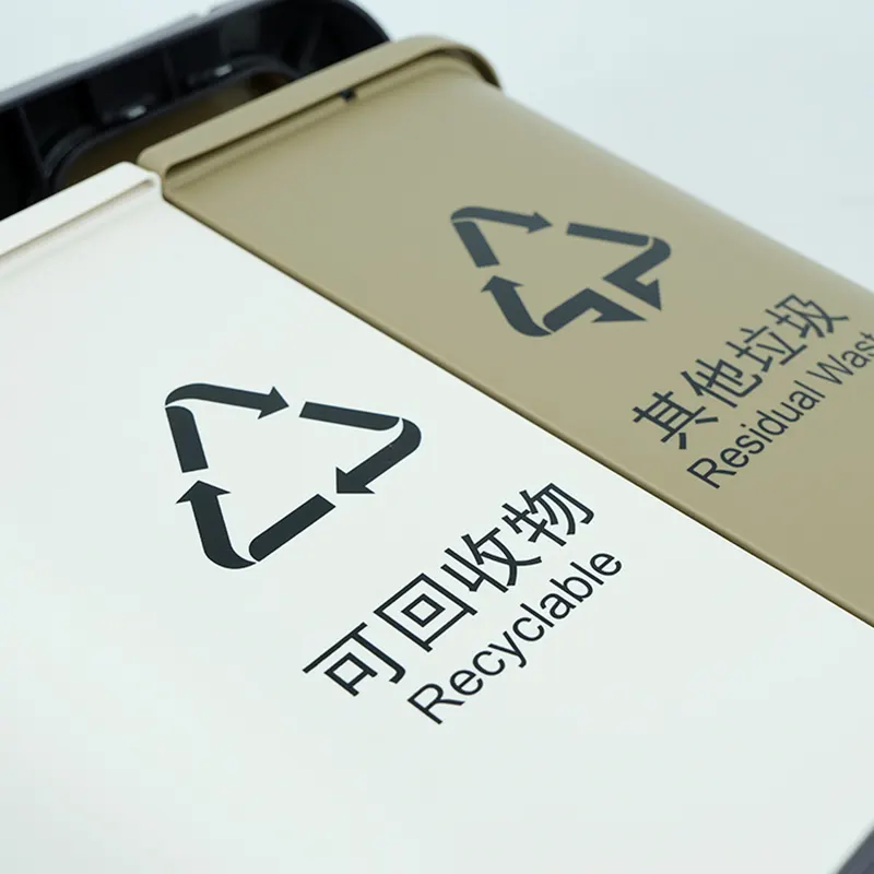 IML Label PP Waste Bin by Injection Molding