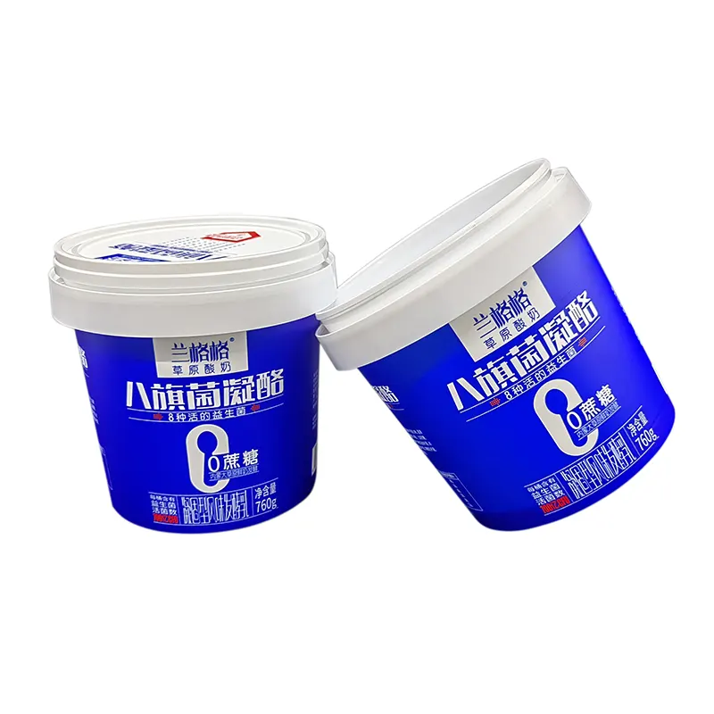 Injection Molding PP Snack Container with IML Label